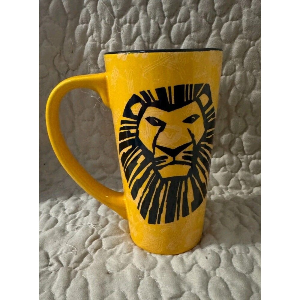 Disney The Lion King Broadway Musical Yellow & Black Tall 6" Coffee Mug